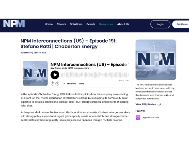 NPM Interconnections (US) – Episode 191: Stefano Ratti | Chaberton Energy